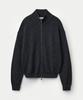 UMARMUNG Wool Cashmere Highneck Zip Up Jacket_Graphite