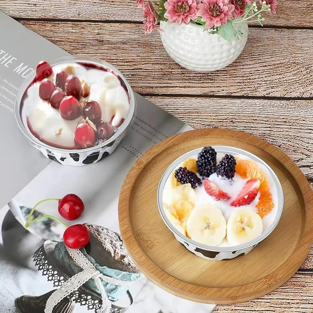 10pcs Cake Tool Aluminum Foil Tin Cup Reusable Tinfoil Box Gifts Pudding Cake Mold