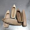 Unfertige Holzboot-Dekoration Handwerk Bootsmodell Ornamente Fischerbootmodell Bürodekoration