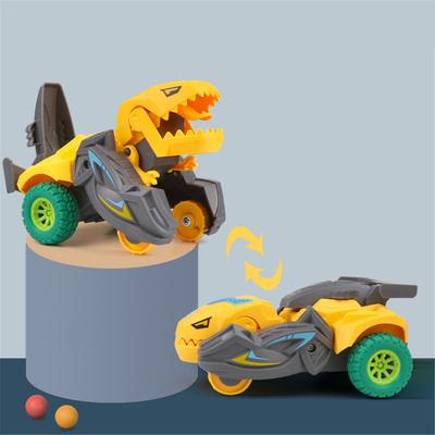 Voiture dinosaure à déformation, jouet pour enfant, glissement inertiel, collision en une étape, transformation, mini véhicule tyrannosaure rex