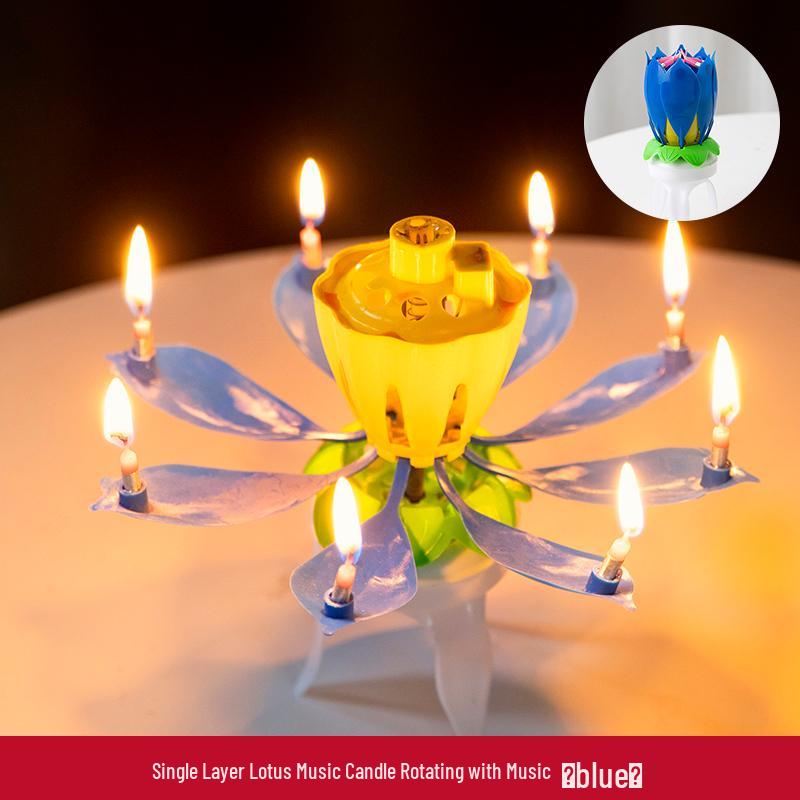2025 Creative Lotus Birthday Number Candles for One-Year-Old Boys & Girls