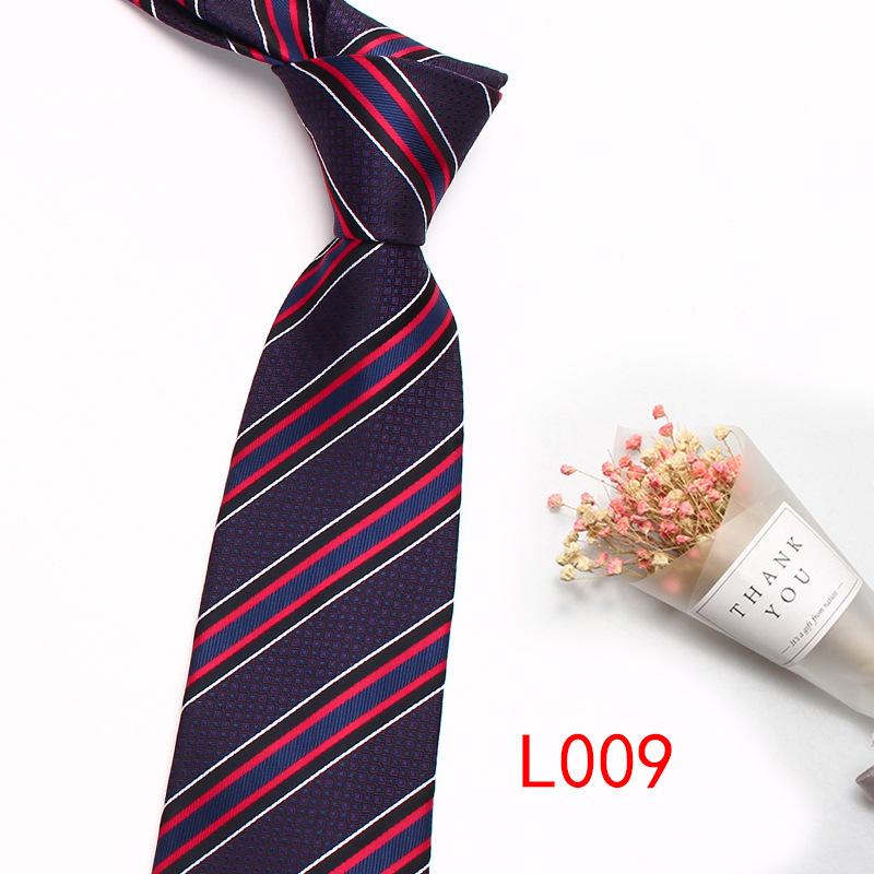 Business Dress Striped Tie, Polyester Cotton Jacquard 8Cm Striped Plaid Tie Source