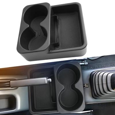 GeTor Jimny Console for Suzuki Jimny Manual Transmission Car Storage Box with Drink Holder and Small Item Organizer ABS Easy Interior Custom Parts