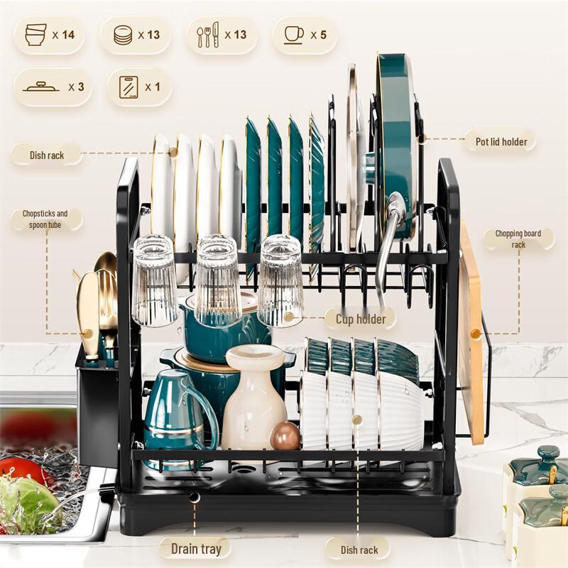 Hongfu Countertop Kitchen Dish Drying Rack