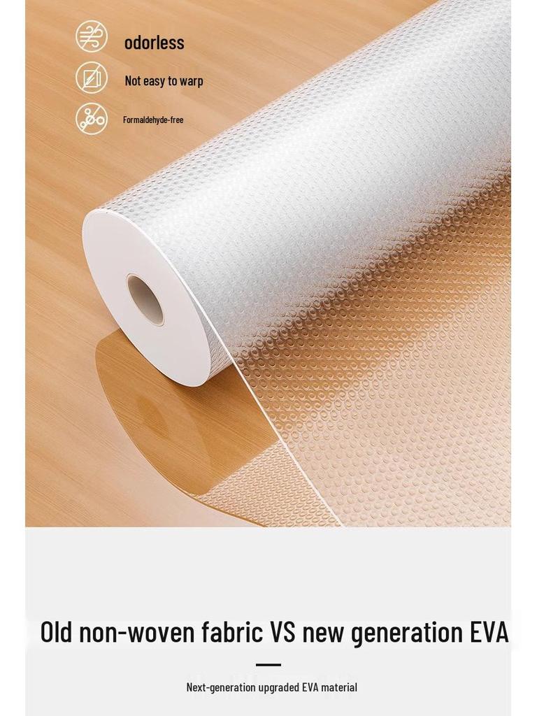 Waterproof Self-Adhesive Drawer and Cabinet Liner - Oilproof, Dustproof, Moisture-Proof Mat for Wardrobes and Kitchens