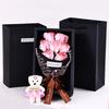7PCS Rose Soap Bear Bouquet Gift Set for Mother's Day