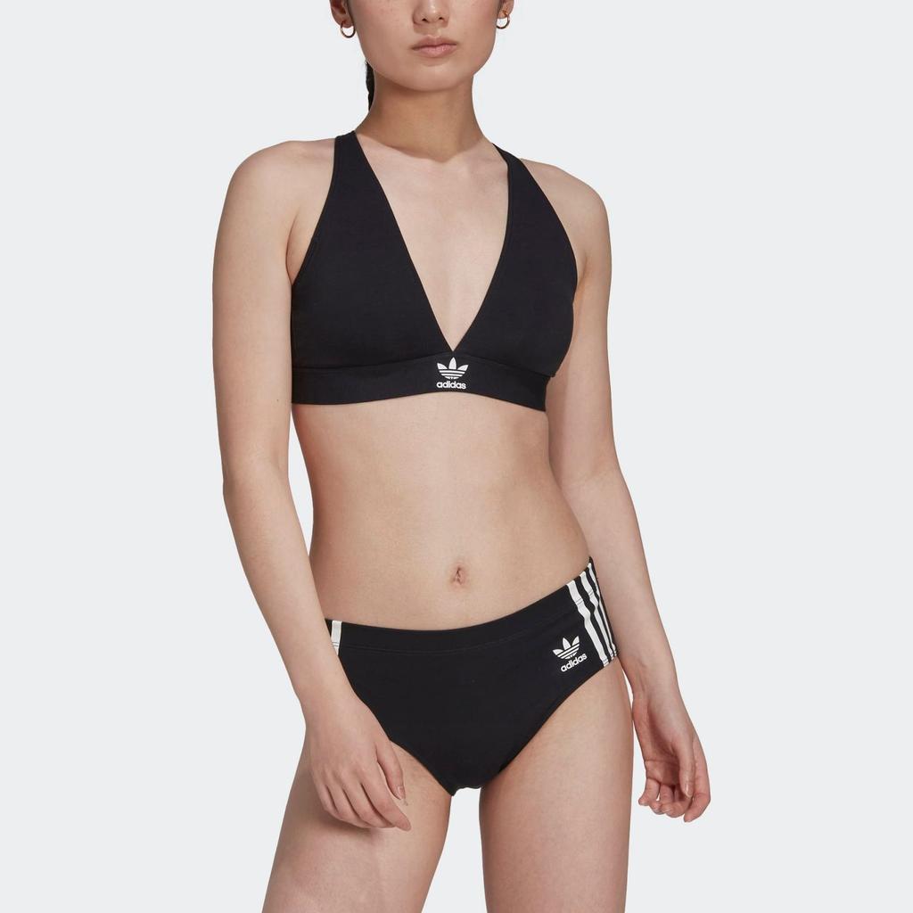 Adidas Originals Adicolor Comfort Flex Cotton Bralette Underwear Women Underwear Black GB1179