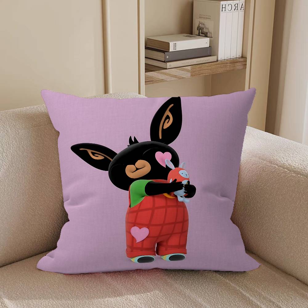B-Bing Fumetto Coniglietti Design Foglie d'Acero Federa Cuscino Decorazione Felice Raccolta Autunnale Decorazione Festiva Federa