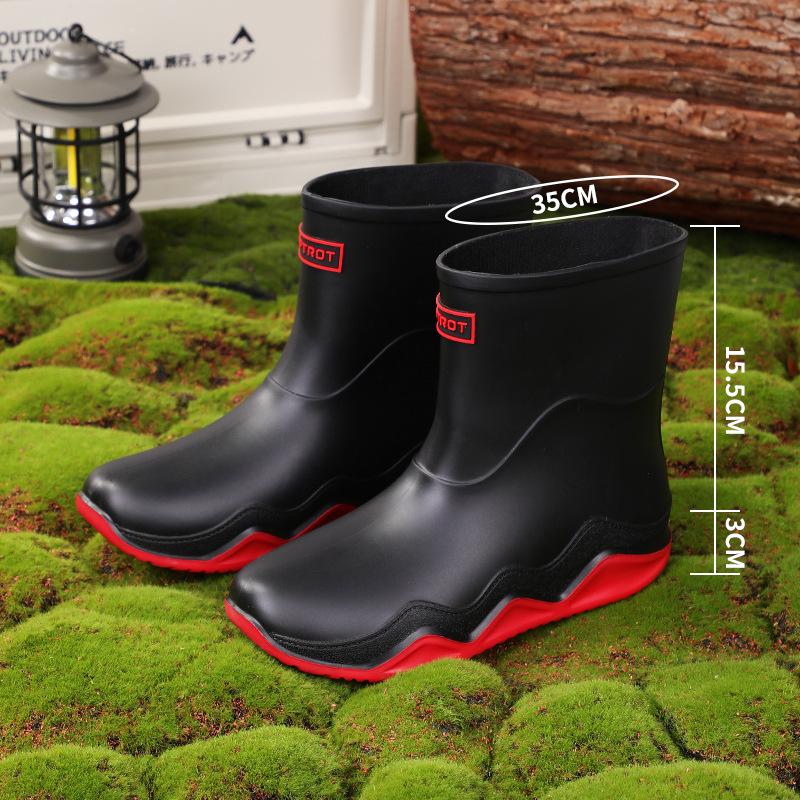 Men's Waterproof Non-Slip Boots with Fleece Lining for Outdoor Activities