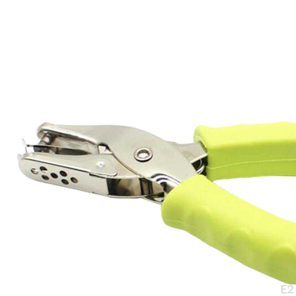 Handheld Tiny Shaped Circle Punchers Single Hole Paper Punch for 8 Sheet Tags Clothing Ticket