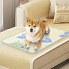 Breathable Cooling Dog Mat Washable Pet Nest Mat Cartoon Pattern Cat Floor Pad  Car Travel