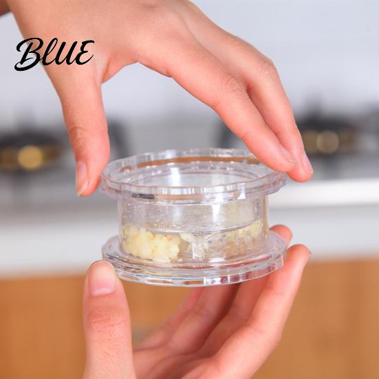 Schiacciaaglio Pressa Trasparente Macina Manuale Funzionamento Facile Portatile Pressa di Plastica Tritatutto per Cipolla Zenzero Noci Erbe Tritatutto per Piccoli Ingredienti