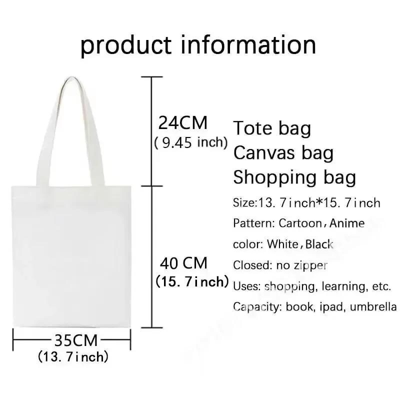 26 Black Alphabet Flower Tote Bags For Women Large Capacity Canvas Casual New Shopping Printed Reusable Handbag Eco Bag Large