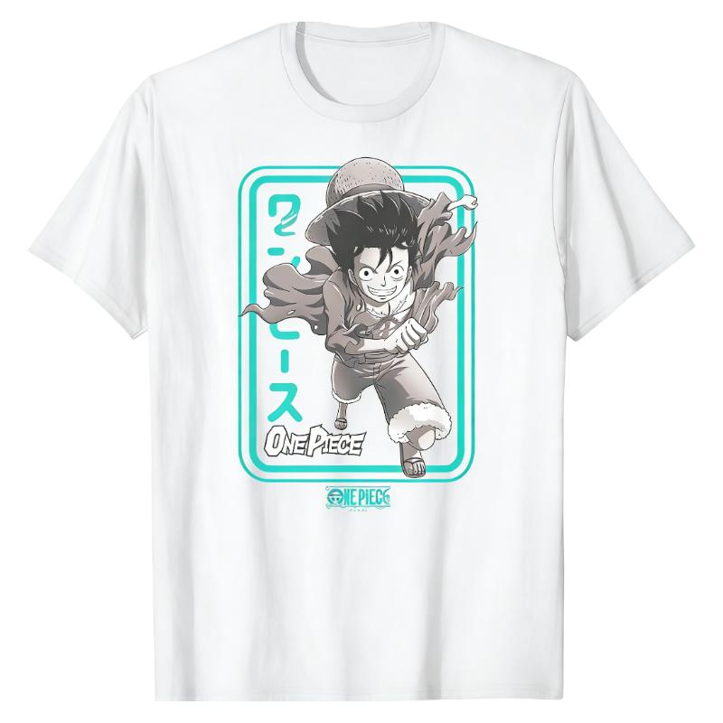 

Monkey D Luffy One Piece TShirt Japanese Manga Character Print 100 Cotton Crew Neck Casual Fashion Street Urban Tops S