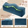 Linen-textured Foot Pillow with Low-resilience Memory Foam, Breathable and Washable Cover, Perfect for Sleeping or Resting In the Living Room. A Great
