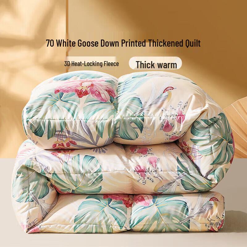 Fuanna 70% White Goose Down Winter Duvet 230x229cm (Double)