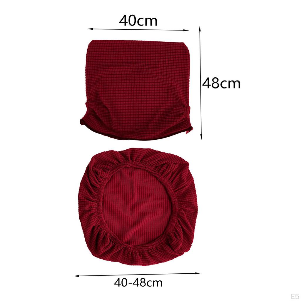 Chair Cover, Dining Stretchable Back Office Seat Protector