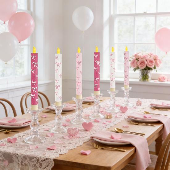 Electronic Candle Light Flameless LED Candles Battery Operated Safe Fire-Free Decorative Lights for Bedroom Living Room Wedding Party Home Decor