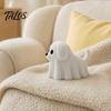 Talos 3D Printed Ghost Dog/Cat Figurine Ornaments, Knitted Texture Halloween Animal Decorations, Small Cute Puppy/Kitten Gifts for Home Desk Display