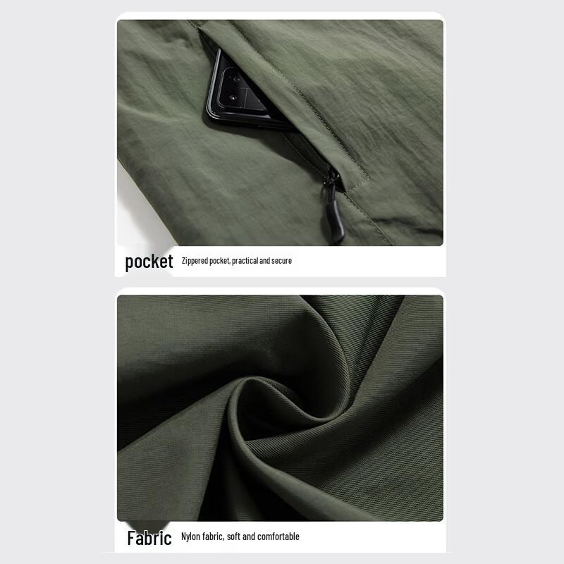 JEEP SPIRIT Men's Outdoor Multi-Pocket Zipper Vest
