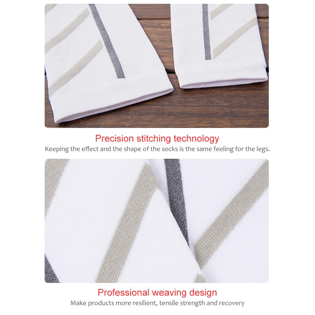 1 par Vadkompressionsärmar för Sport Löpning Cykling Strumpor Benvärmare Män Kvinnor Fotboll