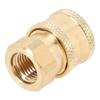 2pcs Pressure Washer Coupler Brass Fittings 1/4 Inch Quick Connect to Female