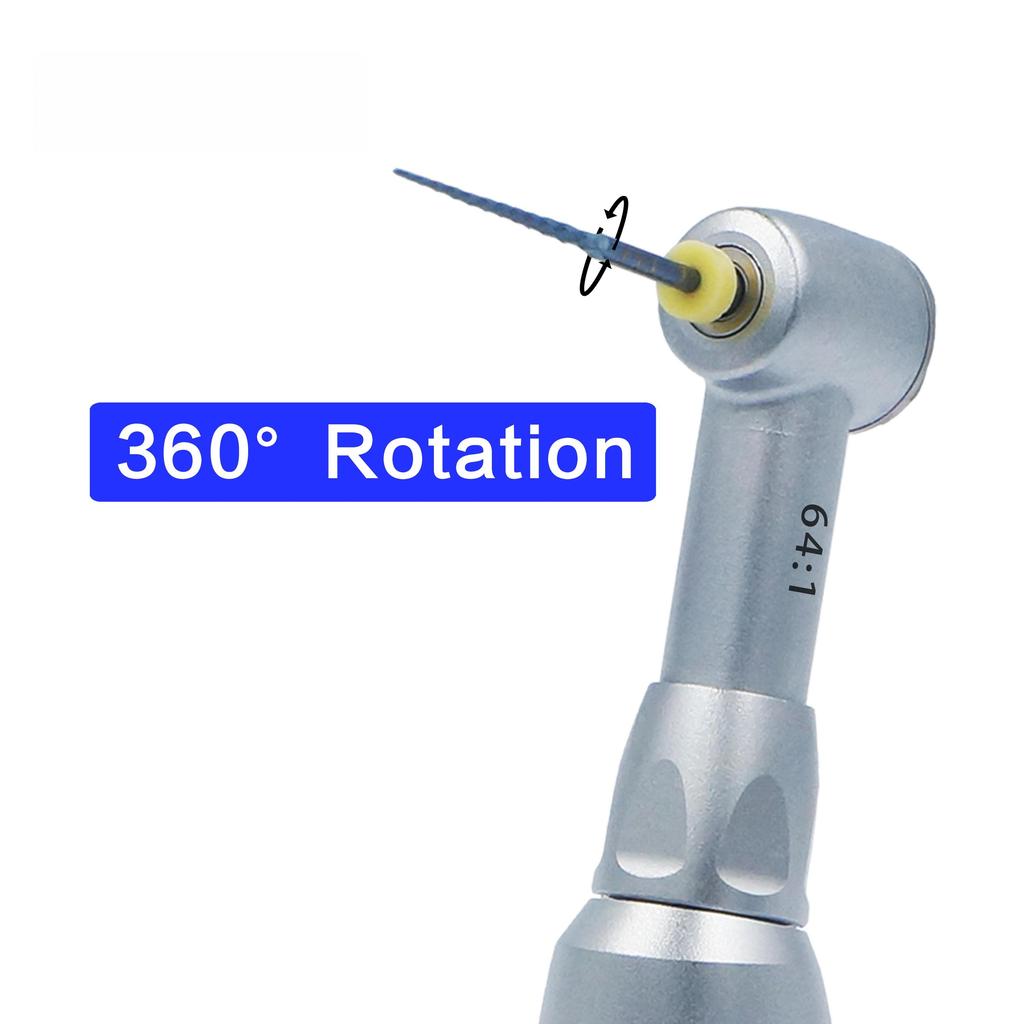 Dental 64:1 Engine Files Contra Angle Dentist Reduction Implant Endodontic Handpiece 360 Degree Reciprocating for Endo Treatment