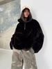 Popular personalized imitation mink fur jacket environmentally friendly artificial fur new women's clothing pullover plush top