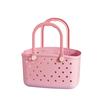 Cesto Portaoggetti con Fori di Drenaggio Contenitore Portaoggetti Grande Capacità Manico Ergonomico Organizer per Bagno Stanza del Dormitorio
