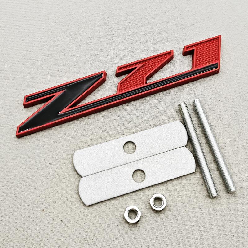 AABKA1 3D Metal Logo Z71 OFF ROAD Car Sticker Trunk Embelem Front Grille Badge For Chevy Chevrolet Silverado Colorado Tahoe Accessories