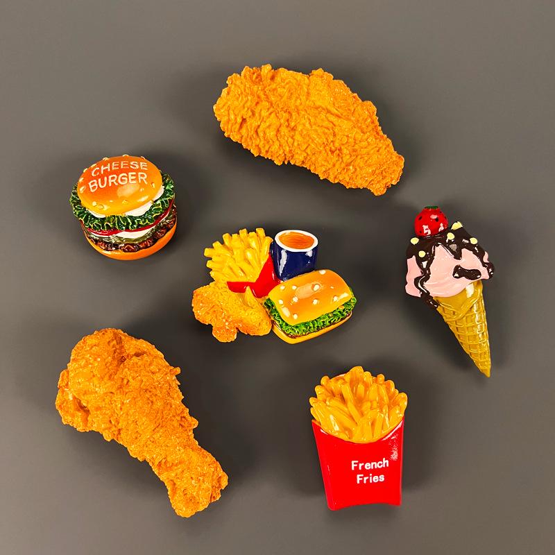 Magnet de Frigider Jucărie Alimentară Stereoscopică 3D - Autocolant Magnetic Decorativ Creativ