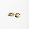 YF3652 Fashion Waterproof Jewelry Stainless Steel Ear Cuff 18K PVD Gold Plated Geometric Water Drop Zircon Clip on Earrings