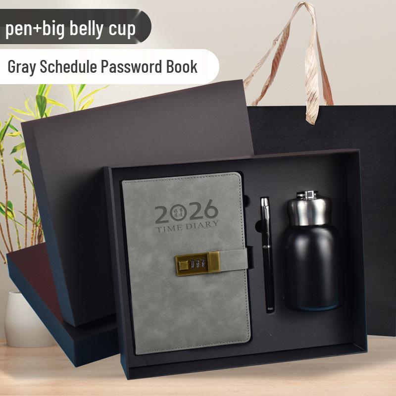 2026 Daily Diary and Password Keeper - Custom Logo, Thick Pages for Effective Time Management