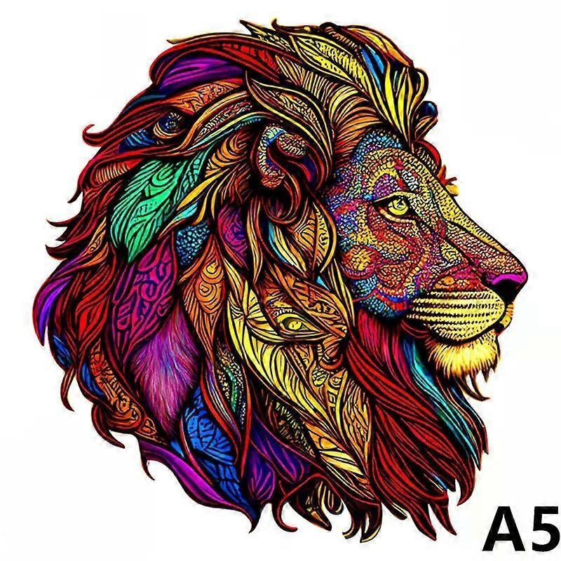 (TT-SZ-50-A5) 3D Wooden Animal Jigsaw Puzzle, Unisex, 12+ Age, CE Certified, Linden Wood, 50/150 Pieces, With Exquisite Box and Reference Drawing