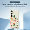 For Samsung Galaxy S24 FE Case Christmas Snowman Pattern Printing Straight Edge TPU Phone Back Cover