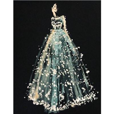 5D Diy Diamond Painting  Beautiful Wedding Dress Embroidery Cross Stitch Home Decor Handmade Gift