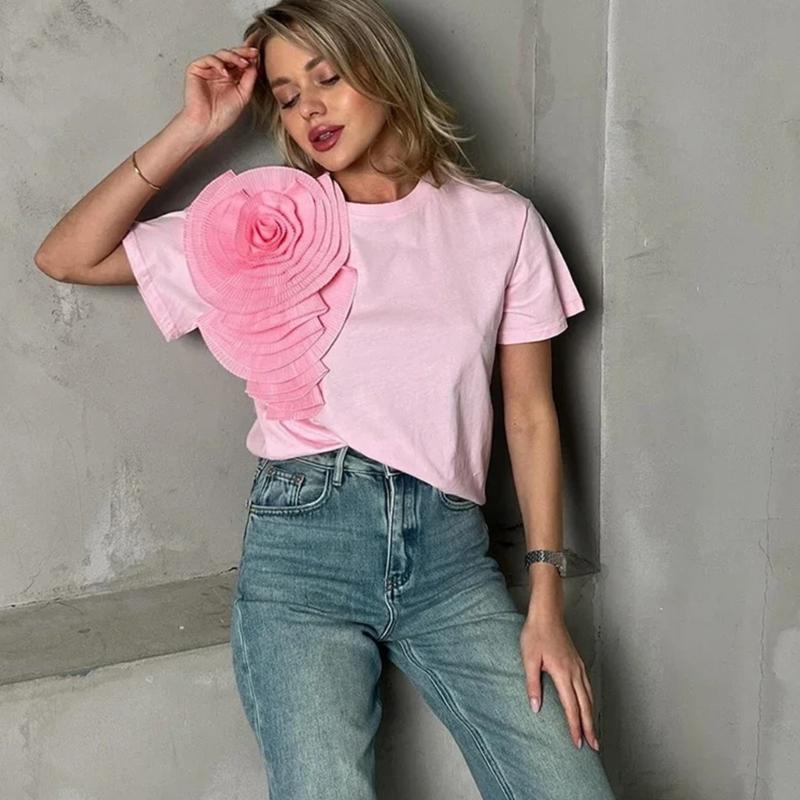 Fashionable Pleated Big Flower Lapel Pin Exaggerated Folded Flower Brooch for Dress and Shirt Women Breastpin Ornament