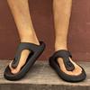Fashion 2025 Summer New Round Toe Flip Flops Women's Slipper Buckle Outdoor Flat with Sandals Women with Solid Concise Hot Sale Slippers
