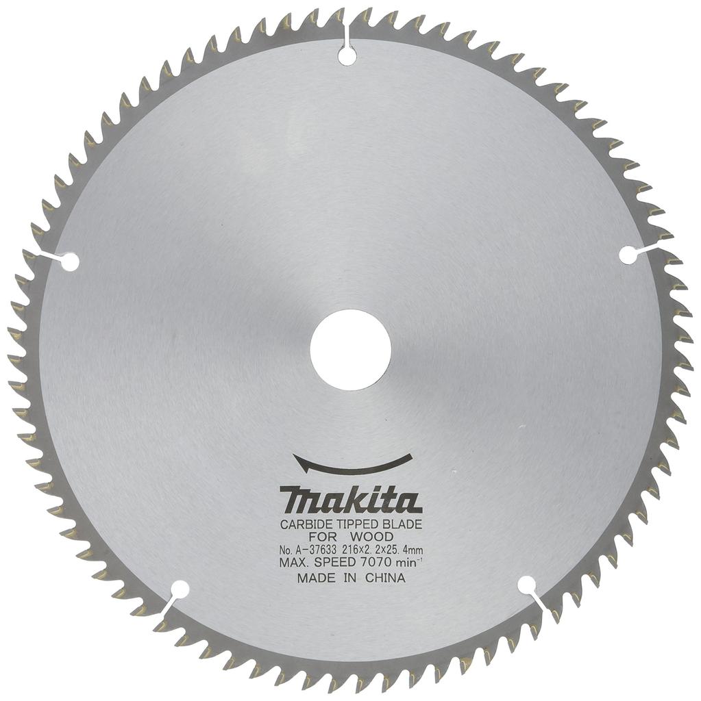 Makita Circular Saw Double 216mm Outer 80 for General Woodworking Blade, Slit, Diameter, Teeth, (Table Saw) A-37633