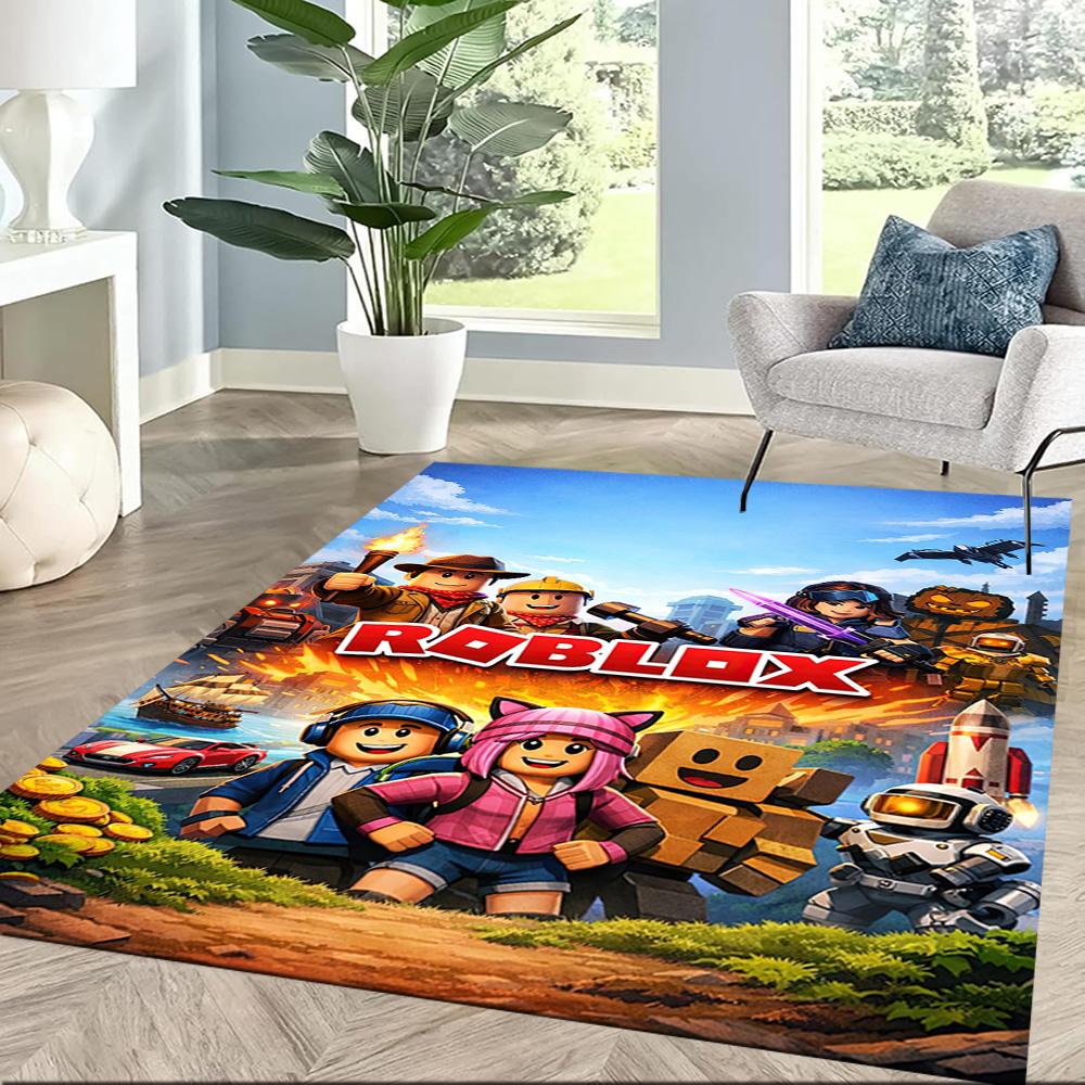 Rolling Blocks Adventure Square Rugs Are a Great Choice for Living Rooms, Bedrooms, Home Décor, and As Gifts.