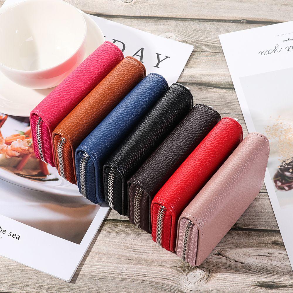 

Модные женские и мужские визитные карточки на молнии, кошельки, кожаный кошелек, держатель для кредитных карт