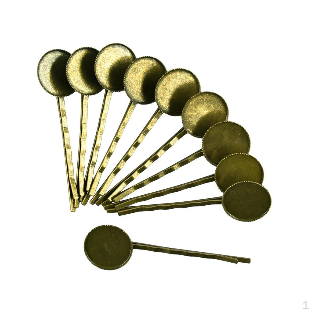 Hair Clip with Cabochon Bezel Setting Tray