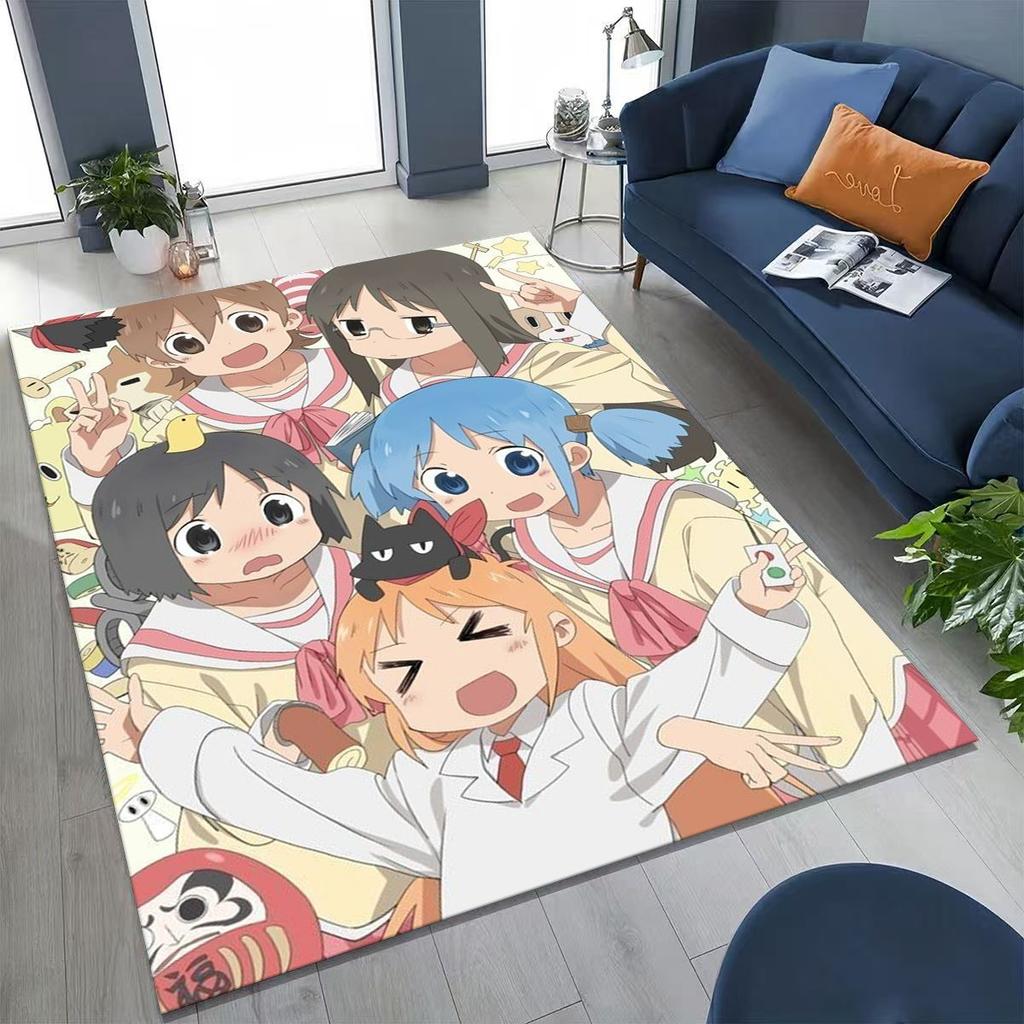 Anime K-ON Kawaii Girl Hirasawa Yui Music Cartoon Rug for Bedroom Living Room Sofa Home Doormat Decor,Kids Non-slip Floor Mat
