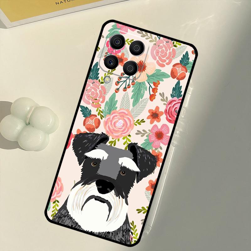 Schnauzer Puppy Dog For Samsung Galaxy M33 M13 M14 M12 M32 M52 M31 M55 M15 M11 M21 M35 M53 M34 M54 M06 M16 Case