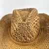 Europe, America, , Western Denim Handmade Straw Hat Top Hat Women'S Outdoor Seaside Beach Hat Sunscreen Sun Hat
