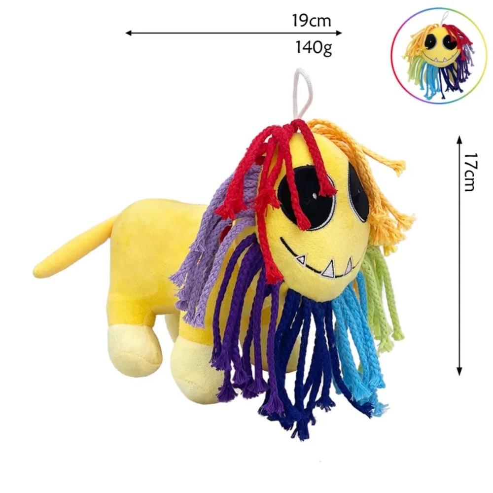 Nightmare Critters Colorful Lion Plushies Toy Amazing Digital Circus Anime Figure Skeleton Lion Soft Stuffed Animal Doll Toys