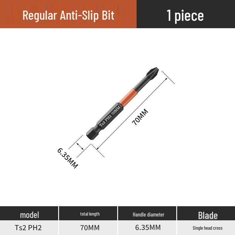 Strong Magnetic Non-Slip Tungsten Steel Phillips Bit Hex Screwdriver Set