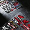 FOR HONDA HRC H WING Reflective motorcycle stickers, 3M safety warning at night in the dark scooter helmets TP6
