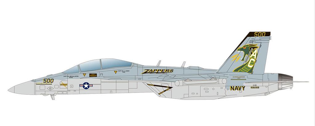 Scale American Electronic Warfare Aircraft Growler Zappers Plastic Model Platz/Italeri 1/48 EA-18G VAQ-130 TPA-48 (Airplane)