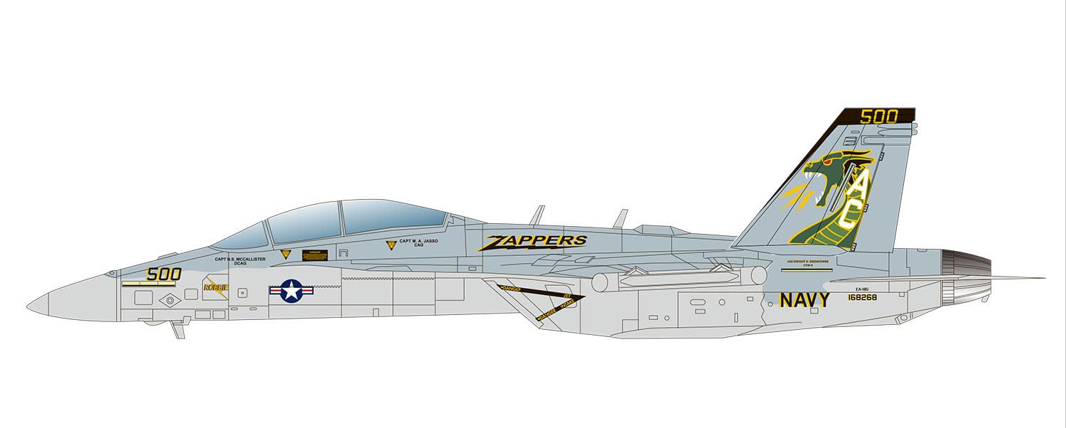 

Масштаб Американский самолет РЭБ Growler Zappers Пластиковая модель Platz/Italeri 1/48 EA-18G VAQ-130 TPA-48 (Самолет)